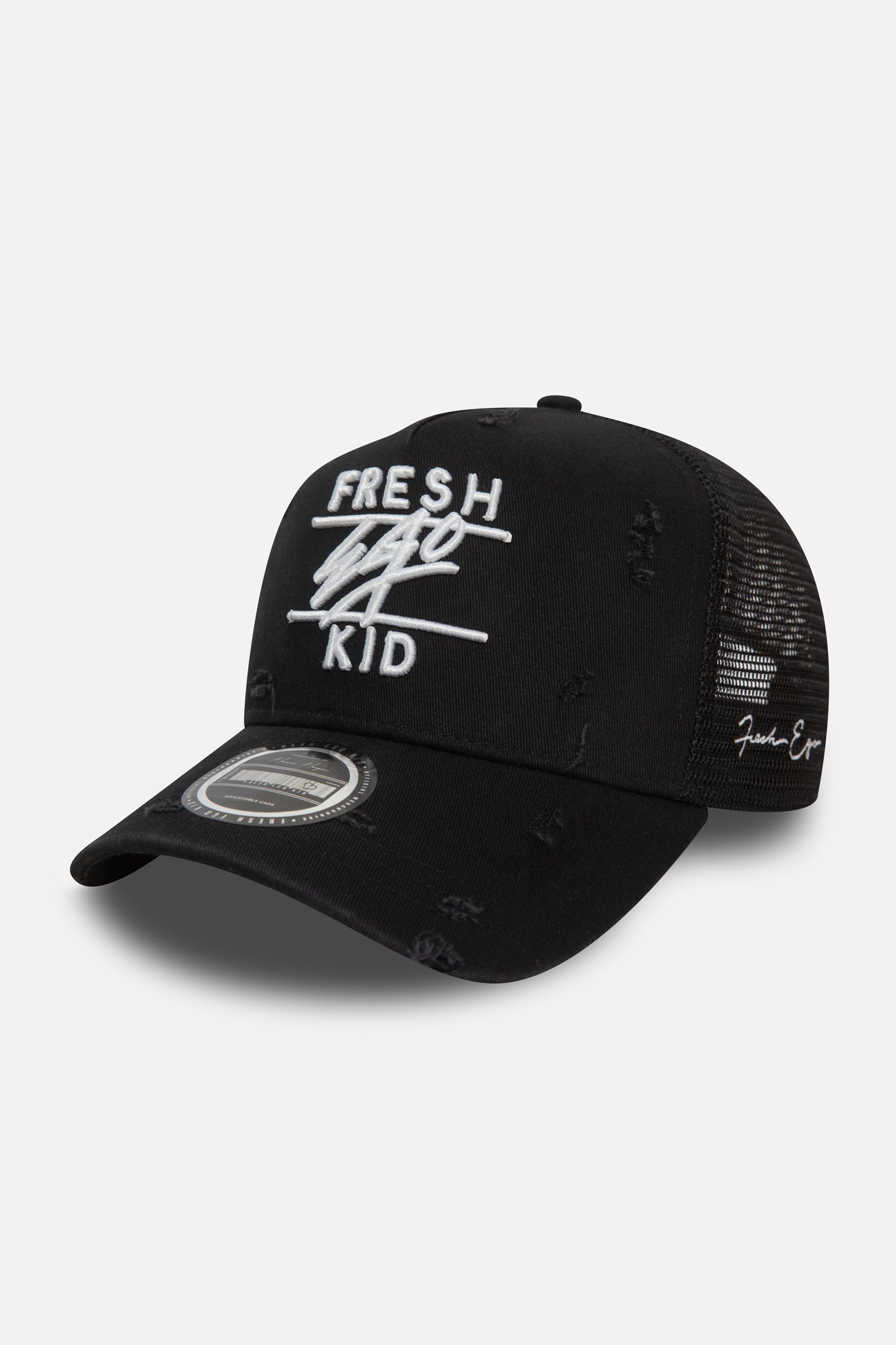 Distressed trucker mesh cap online